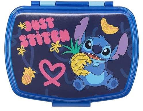 Stitch | Fiambrera porta merienda caja sándwich box para niños (Lilo & Stitch)