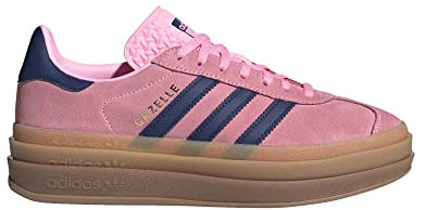 Adidas Gazelle Bold - Sneaker da donna, Pink Glow/Victory Blue/Gum-rosa, 7.5