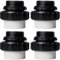 Lot de 4 raccords haute température en PVC MIP de 5,1 cm x 5,1 cm, compatibles avec les pompes de piscine Pentair Whisperflo et Intelliflo – Unions haute température pour pompe de piscine serrés à la