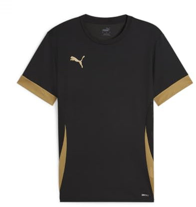 PUMA Unisex Teamgoal Matchday Jr Fußballtrikot, Puma Black-puma Gold-Matte Gold, 152 EU