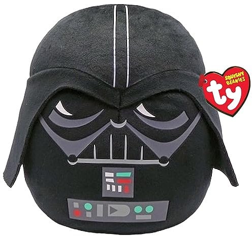 TY Darth Vader Disney Star Wars Squish-A-Boos 10 Zoll, Lizenziertes Beanie Baby Weichplüsch Spielzeug, Sammlerstück Kuscheliger Plüschteddy