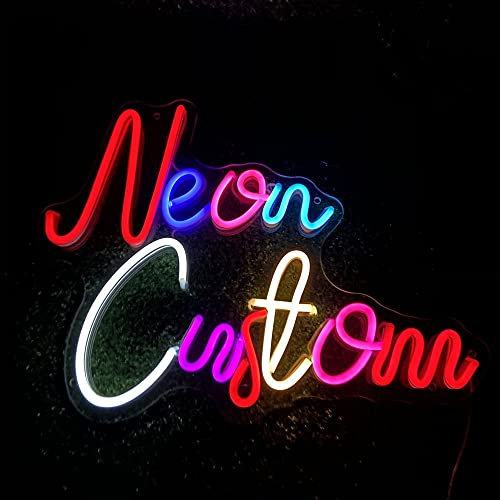 Benutzerdefiniertes Neonschild, personalisiertes LED-Leuchtschild für Wanddekoration, anpassbares großes Neonlicht-Schild, dimmbar, für Geburtstagsfeier, Hochzeit, Schlafzimmer, Bar,