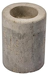 Kerzenhalter für Teelichter und Spitzkerzen 'Betonoptik' 2in1 Betongrau 80 x Ø 60mm
