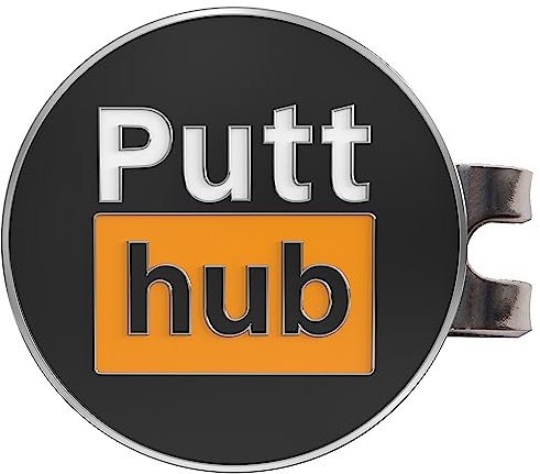 Shanker Golf Ball Marker - PuttHub Funny Golf Ball Marker Hat Clip - Funny Golf Accessories - Parody Magnetic Golf Ball Marker - Rude Golf Ball Marker Tool - The Perfect Funny Golf Gift for Men