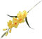 JISADER Künstliche Gladiolen-Blumen-Hochzeits-Gladiolen-Blume mit Stiel für Wohnzimmer-Dekor, GELB