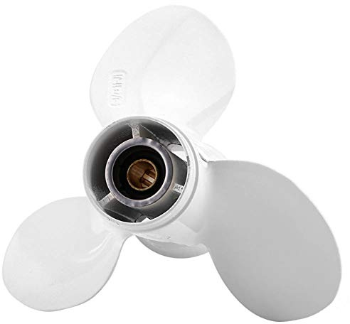 Propeller, Weiß, 3-Blatt-Aluminium-8-Spline-Propeller, Bootspropeller, Motormotor, RC-Boot, Schiff, Außenbordpropeller Für Mercury- Und MerCruiser-Motoren