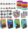 98 Stück Monster Truck Party Mitgebsel, Inklusive Monster Truck Geschenktüten Silikon-Armband Abzeichen Schlüsselanhänger Aufkleber für monster truck geburtstag, monster truck deko geburtstag
