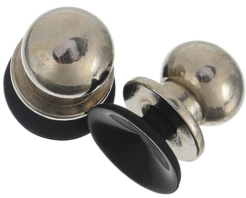 OSALADI Universal Metal Mobile Tablet Game Controller Buttons 2pcs, Phone Shooting Aim Key Joystick for Mobile Gamers, Large Silver Game Trigger Accessories for Smartphone Gaming