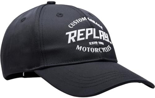 Replay Herren Badeball Cap mit Logo, Schwarz (Black 0098), OneSize