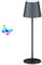 Aipsun led tischlampe kabellos Anthrazit mit 5000mAh, led akku tischleuchte, touch Dimmbar 8 Farben warme 3000K+ RGB, Aluminium,USB-C,IP54,für den Innen und Außenbereich