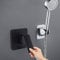 Unterputz Armatur Duscharmatur Mischbatterie Dusche Badarmatur Unterputzarmatur Eingebettet Einhandmischer Brause Einfunktions Wasserhahn Duschmischventil FüR Wc Bad Messing Polieren Schwarz