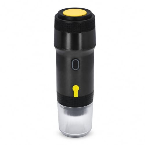 SENECESLI Elektrischer 12-V-Reise-Expresso-Maker für DG-Kapseln, für NES-Kapseln, Gemahlener Kaffee, 20-Bar-Mini-Kaffeemaschine, 3-in-1-Espresso-Kaffeemaschine für Camping, Reisen,
