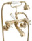 Milano Elizabeth Traditional Wall Mounted Bath Shower Mixer Tap Crosshead Handles - Brushed Brass