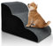 Ezigoo Hundetreppe für Kleine Hunde 3 Stufen Haustiertreppe mit Abnehmbarem, Waschbarem Bezug und Rutschfestem Boden, Hundetreppe Hunderampe für Bett und Sofa aus Hochdichtem Schwamm 60 x 40 x 40 cm