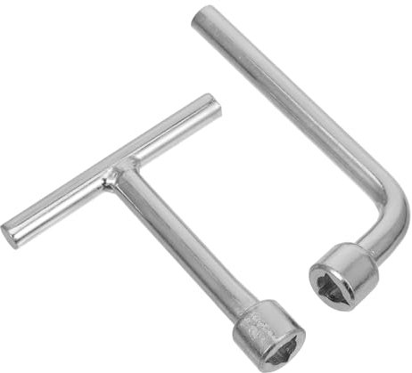 BUGUUYO 2stücke Heavy Duty Edelstahl Dreieck Schlüssel Für Elektrische Schränke Wasserzähler Und Aufzugstüren Vielseitiger Steckschlüssel Für Industrielle Anwendungen