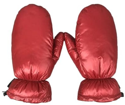 SENYAKI Winterhandschuhe Handschuhe Winterhandschuhe Camping Wandern Skihandschuhe(Red)