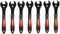 KMRDND Bicycle Cone Wrench Set, Spanner Bike Wheel Hub Axle Nut Install Remover Cycling Wrench (13-14-15-16-17-18-19mm)