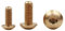 Wildeep 5/10pcs M3 M4 M5 M6 Lunghezza 5-25mm Puro Ottone Esagono Esagono Incassato Vite Pulsante Bullone(16mm,M4 (10Pcs))