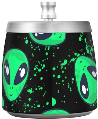 Funny Aliens Black Home Aschenbecher Zigarettenaschenbecher Aschenbecher für Frauen