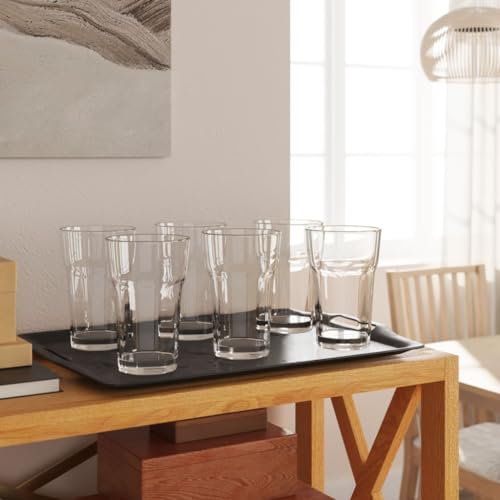 AJJHUUKI Home & Garden,Kitchen & Dining,Tableware,Drinkware,Mugs & Drinking Cups-home-Beer Glasses 6 pcs 415 ml