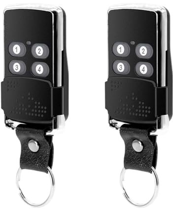 2 Stück 433,92MHz Garagentoröffner Handsender 4 Kanäle Rolling Code Fernbedienung kompatibel mit Wisniowski EL11Q, EL12Q, EL13Q, EL17Q ELN