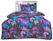 OHS Single Coverless Duvet 10.5 Tog, Soft Warm Microfibre Fabric Black & Purple Gaming Design Kids Coverless Duvet For All Season Comfort Washable Single Duvets & Pillowcase, Neon
