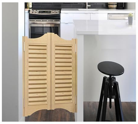 Robusta porta basculante in legno con cerniere laccate, porte interne, per bar, decorazione della cucina (45 x 81 cm)