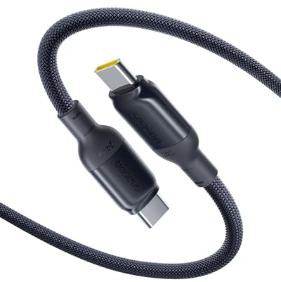 Baseus Cavo Picogo USB C a USB C 240W 1M, Ricarica Rapida PD 5A QC 4.0 Cavo di Ricarica USB C, Cavo Tipo C per iPhone 17/16/15/14/13/12, MacBook Pro iPad Air Mini Galaxy S25-20, Steam Deck