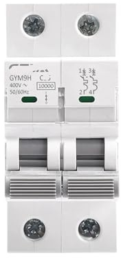 GYM9H 10KA 2P 6A 10A 16A 20A 25A 32A 40A 50A 63A disjoncteur 220V courbe C(20A)