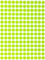 Royal Green Etiketten Neon Gelb 8 mm runde Punkt Aufkleber – 0,3 Zoll Klebepunkte im 900 Pack