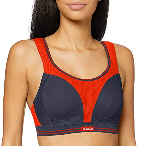 Shock Absorber B5044 Women's Run Sports Bra ,Multicolour (Light Grenadine/Slate Gray) ,32A