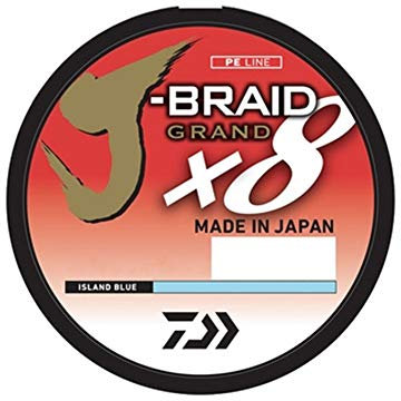 Daiwa J-Braid Grand X8 Angelschnur, 3000 Yd, Gray Light, 50 lb/3000 yd