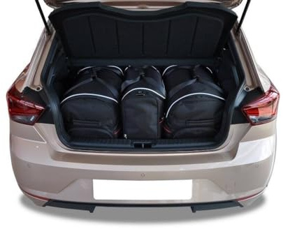 KJUST Kofferraumtaschen 3 stk kompatibel mit SEAT IBIZA 3/5 HATCHBACK V 2017+
