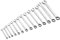 Jetech 14pc Combination Spanner Set - SAE imperial sizes up to 1-1/4 inch - High Strength Sand Blasted Cr-V Steel Wrench Set with Rolling Pouch