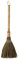 Besom Broom, Traditional Witches Broom Brush To Sweep Up The Leaves, Handmade Straw Horsetail Broom, Handheld Short Handle Environmentally Friendly Durable Dusting Brush Cleaning Tools 62cm