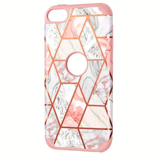 Fingic Schutzhülle für Samsung Galaxy A50/A30/A20, Gummi Silikon Polycarbonat, Schutzhülle für iPod Touch 5/6/7, Rose Gold