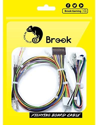 Brook Cable de tablero de lucha: botón de 20 pines y arnés de palanca de mando con arnés de botón de 4 pines, arnés de palanca de mando de botón, accesorios de construcción de bricolaje, palo de