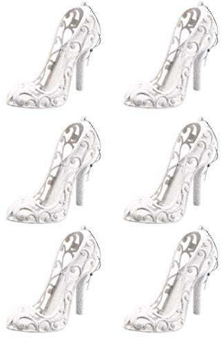 Toyvian Christbaumschmuck Weinachtsdekorationen 2Pcs Weihnachtsbaumschmuck Styroporform Hängenden High Heels Anhänger DIY Weihnachten Dekoration Weihnachtsschmuck