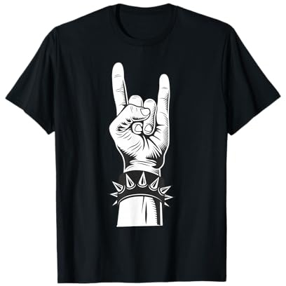Let's Rock Devil Salute French Fries Fork Metalhand & Roll T-Shirt