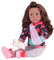 Our Generation - Deluxe Puppe Keisha mit 2 Outfits, Patientin, Gipsarm, braune Haare, braune Schlafaugen, beweglich, 46cm - ab 3 Jahren - 45333, Mehrfarbig
