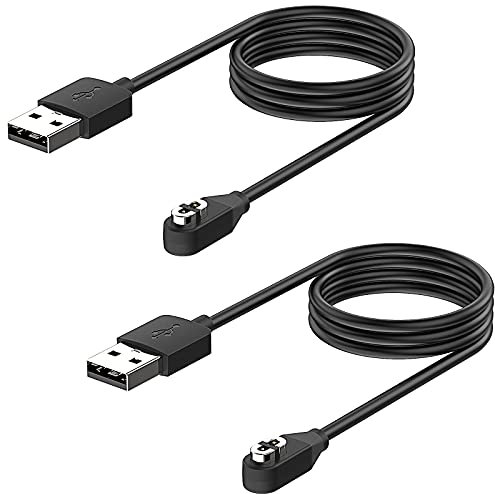 2 Pack 1M Cable de Charge Magnétique pour AfterShokz Aeropex AS800 & Shokz OpenRun Pro & OpenRun & OpenRun Mini & OpenComm Casque Bluetooth à Conduction Osseuse, Cordon de Chargeur pour AfterShokz