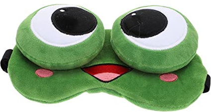 Milisten Lustige Schlafmasken Weiche Plüsch Einstellbare Augenschattenabdeckung mit Wiederverwendbarem Kaltem ?gelpackung für ?nner Kinder Augenmaske Schlafmaske Lustig
