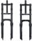 BOLANY Fahrrad-Federgabel, 50,8 cm (20 Zoll), 4,0 Reifen, Doppelschulter, Schnee, Strand, MTB, Fat Fork, 135 mm Verfahrweg, gerader Schlauch, QR 9 mm, 3,8 cm Lenkstange