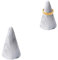 Grehge rble Ring Holder for Nightstand Ceramic Cone Tower Shape Decorative Display Stand for Jewelry Ring/MEN Ring Holder 2pcs set