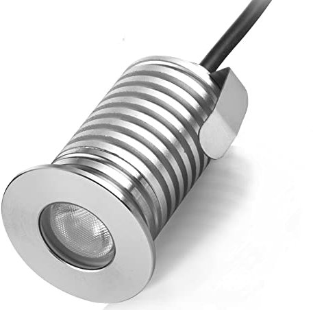 CNBRIGHTER LED In-Ground Lights,3W 12V-24V DC, IP67 Waterproof Recessed Light,Buried Underground Lamps, Outdoor Landscape Lighting,Warm White-3000K (watts, 3)