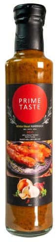 Defence Prime Taste - Rich BBQ White Meat Marinade Sauce - Chicken Meat or Vegetables - Vegetarian Sauce - Fresh Ingredients - 250g