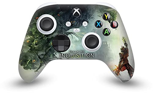 Head Case Designs Offizielle EA Bioware Dragon Age Schluesselkunst 2014 Inquisitionsgrafiken Vinyl Haut Gaming Aufkleber Abziehbild Abdeckung kompatibel mit Xbox Series X/S Controller