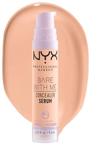 NYX Professional Makeup Bare with Me Sérum Corrector, Resultado natural, Hidratación y Cobertura Media, Tono: Vanilla, 9,6ml