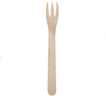 Tessera Bio Products QA125T Trident Lot de 200 fourchettes en bois 17 cm