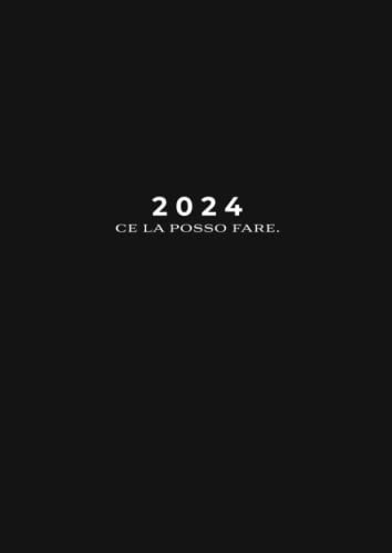 2024: Agenda Settimanale Con Intervallo Orario 5:00 - 23:00 | Vista Verticale Formato A4 | 1 Settimana Su 2 Pagine | 12 Mesi Planner In Tempo | Diario ... Agenda Giornaliera | Ce la posso fare